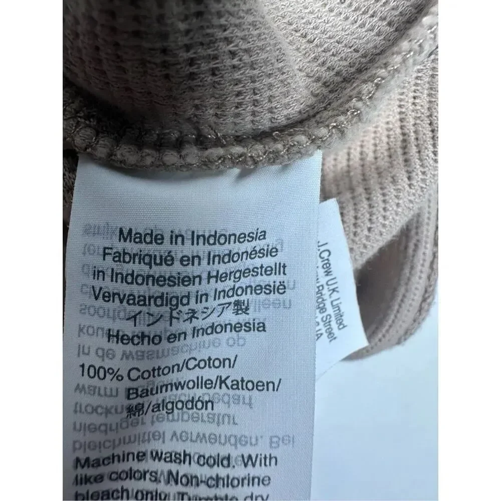 Madewell Texture and Thread Tan Tie Front Top Size XS